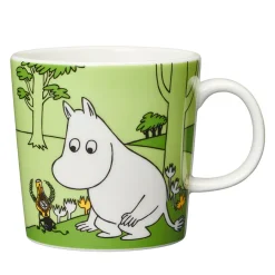 Krus|Kopper>MOOMIN ARABIA Arabia Mummikopp 30cl Mummitrollet Grønn