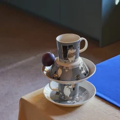 Kopper>MOOMIN ARABIA Arabia Mummikopp Mummipappa Grå 30cl