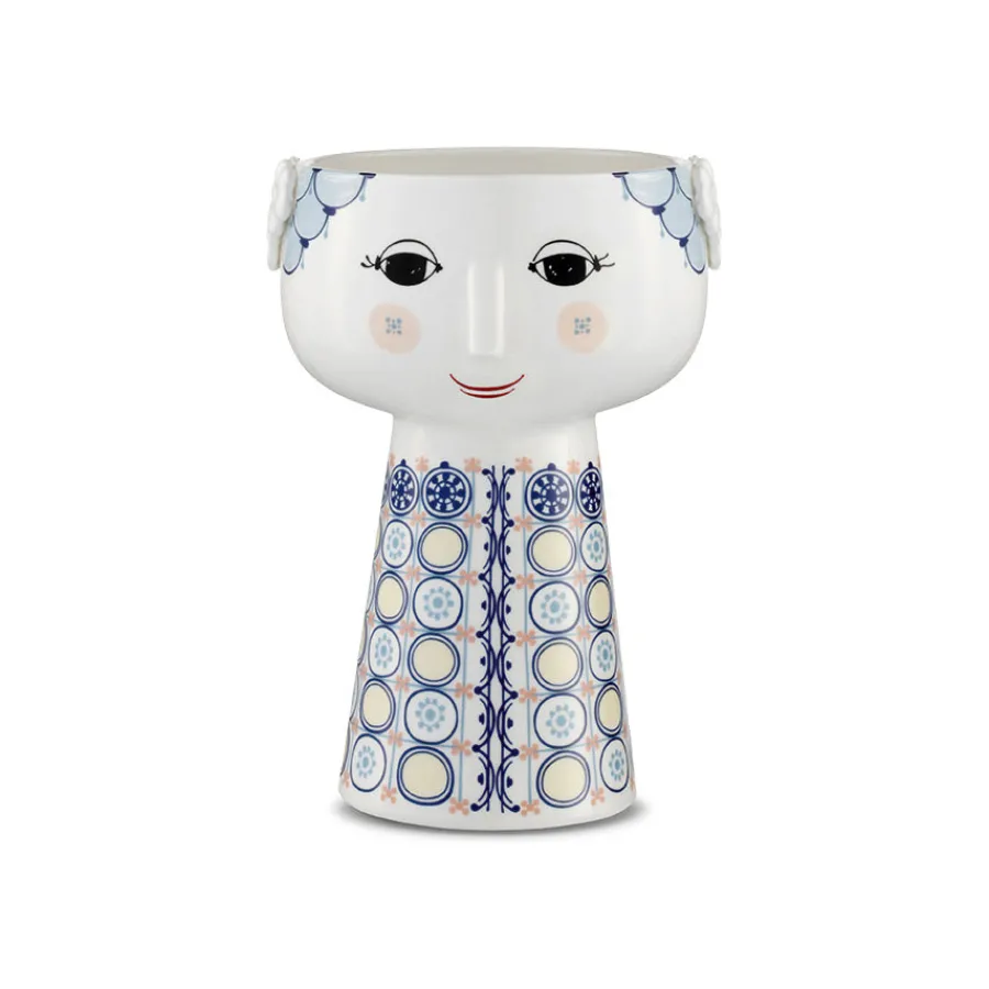 Dekor|Vaser>BJØRN WIINBLAD Bjørn Wiinblad Eva Vase 18,5cm Blå