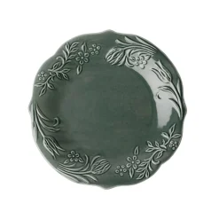 Dype Tallerkener|Asjetter>CHRISTIANIA 1739 Botanisk Tallerken 21cm Grønn