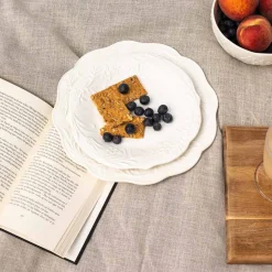 Dype Tallerkener|Asjetter>CHRISTIANIA 1739 Botanisk Tallerken 21cm Hvit