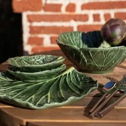 Dype Tallerkener|Tallerkener>SEASONS Christiania 1739 Leaf Porselensfat 20,5cm