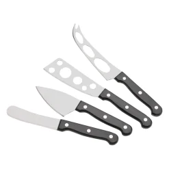 Kniver>CHRISTIANIA 1739 Parma Ostesett 4 Deler Sort