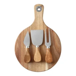 Kniver>CHRISTIANIA 1739 Parma Ostesett 3 Deler med Ostebrett