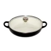 Støpejern>CHRISTIANIA 1739 Støpejernsgryte med Glasslokk 3,9L Sort