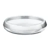 Dekor|Skåler>GEORG JENSEN DUO RUND SKÅL KRAVE RUSTRFRIT STÅL & GLAS MELLEM