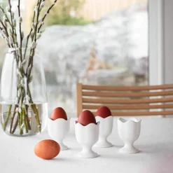 Eggeglass>SEASONS Easter Collection Eggeglass 7cm 4pk Hvit