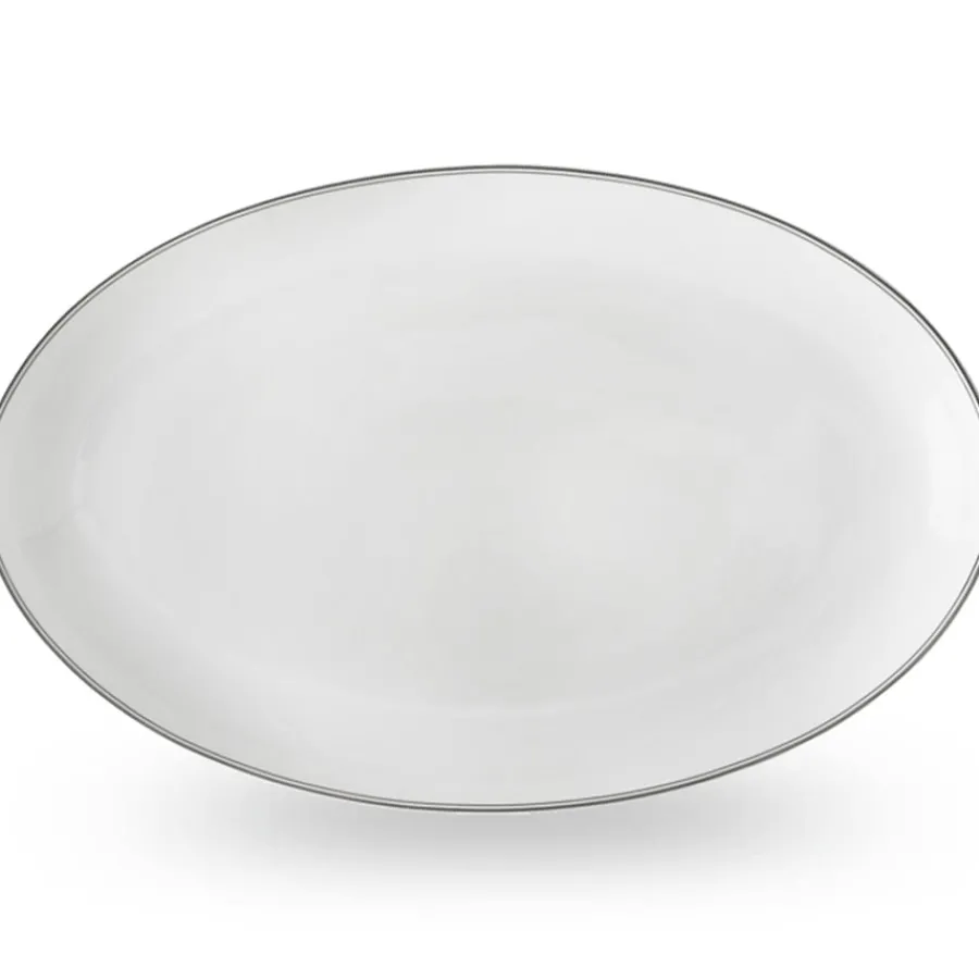 Fat>WIK & WALSØE FAT OVALT 39CM HVIT/