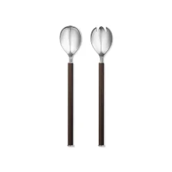 Bestikkdeler>GEORG JENSEN Bernadotte Salatbestikk Tre & Rustfritt Stål