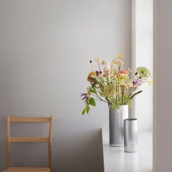 Vaser|Dekor>GEORG JENSEN Bernadotte Vase Medium 19cm Rustfritt Stål
