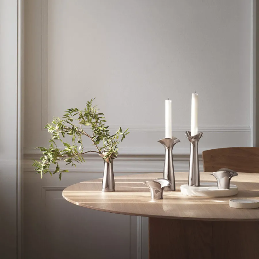 Dekor>GEORG JENSEN Bloom Botanica Telysholdere 2 Stk