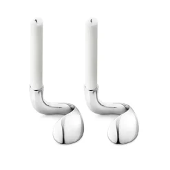 Dekor>GEORG JENSEN Bloom Lysestaker 2 stk