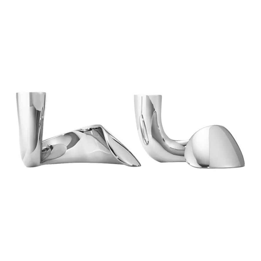 Dekor>GEORG JENSEN Bloom Lysestaker 2 stk