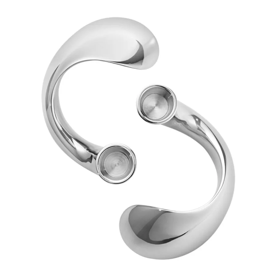 Dekor>GEORG JENSEN Bloom Lysestaker 2 stk