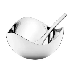 Dekor>GEORG JENSEN Bloom Saltkar Med Skje