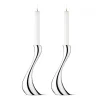 Dekor>GEORG JENSEN Cobra Lysestake 24cm 2pk
