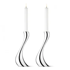 Dekor>GEORG JENSEN Cobra Lysestake 24cm 2pk
