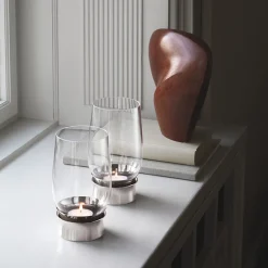 Lys>GEORG JENSEN Lumis Hurricane Lyslykt Medium