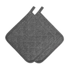 Tekstiler>CHRISTIANIA 1739 Gryteklut Sort 2pk 22x22cm Eco