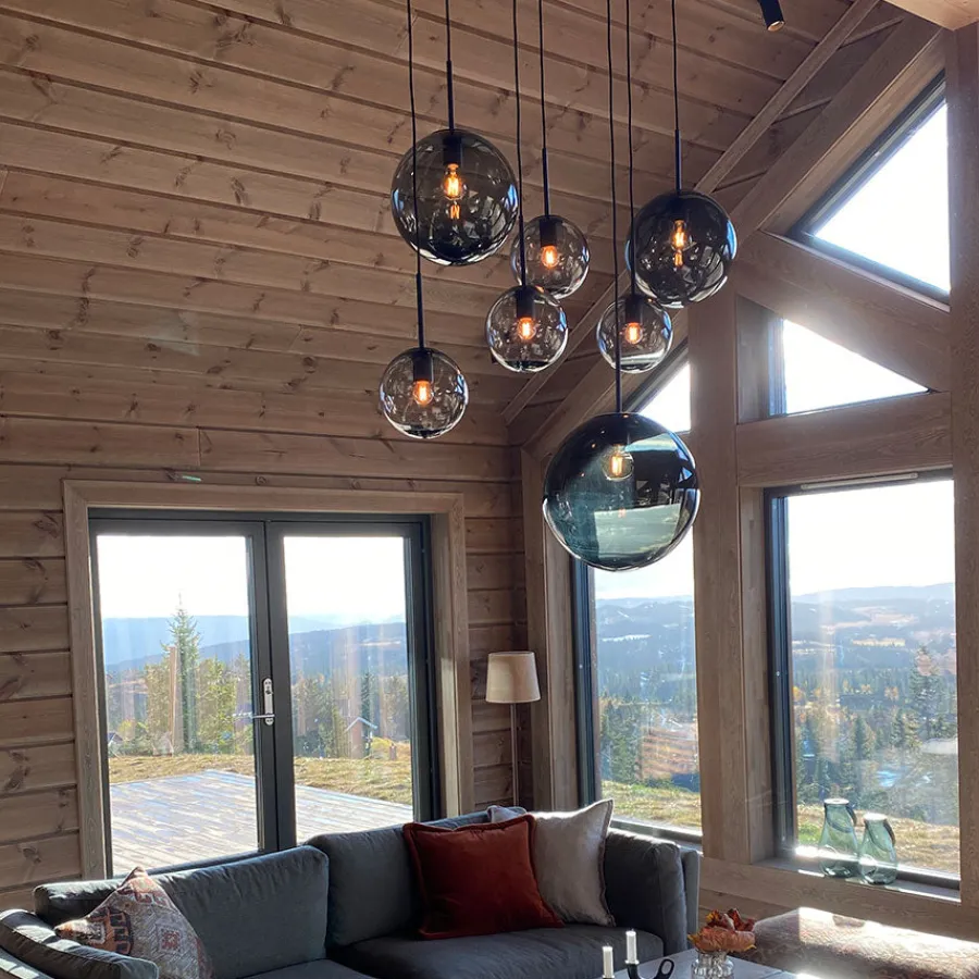 Anbefalte Kombinasjoner|Taklamper>HADELAND GLASSVERK Arkiv Taklampe Vinternatt 4014 7stk