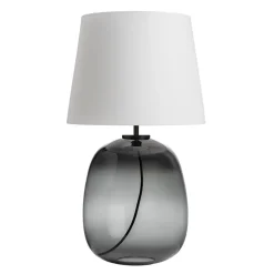 Bordlamper|Lamper Fra Hadeland Glassverk>HADELAND GLASSVERK Austra Bordlampe Røkgrå