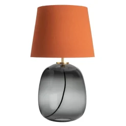 Bordlamper|Lamper Fra Hadeland Glassverk>HADELAND GLASSVERK Austra Bordlampe Røkgrå