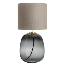 Bordlamper|Lamper Fra Hadeland Glassverk>HADELAND GLASSVERK Austra Bordlampe Røkgrå