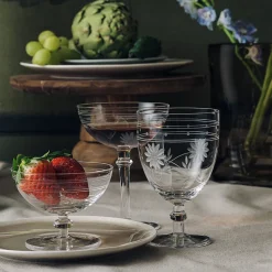 Champagne>HADELAND GLASSVERK Elizabeth Champagneskål Blomsterslip 25cl Klar