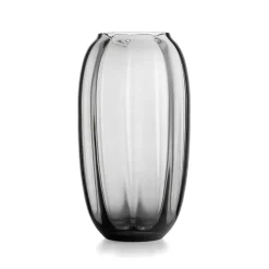 Dekor|Vaser>HADELAND GLASSVERK Ella Vase 29cm Røkgrå