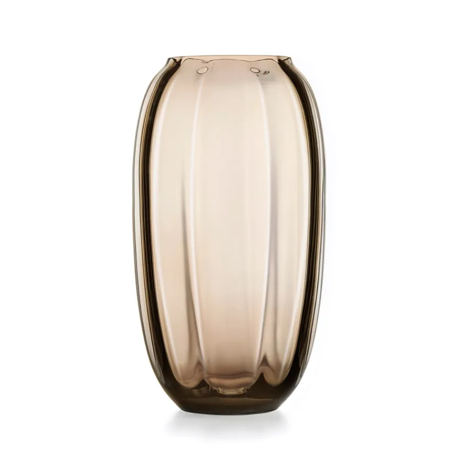 Dekor|Vaser>HADELAND GLASSVERK Ella Vase 29cm Kakao