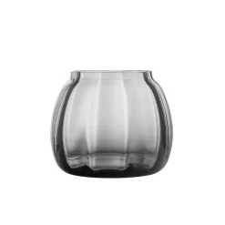 Dekor|Vaser>HADELAND GLASSVERK Ella Vase 140mm Røkgrå
