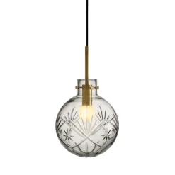 Taklamper|Lamper Fra Hadeland Glassverk>HADELAND GLASSVERK Krystallkule Taklampe