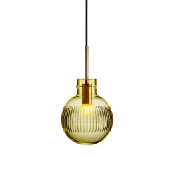 Taklamper|Lamper Fra Hadeland Glassverk>HADELAND GLASSVERK Krystallkule Taklampe Skjær Oliven