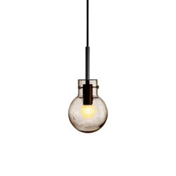 Taklamper|Lamper Fra Hadeland Glassverk>HADELAND GLASSVERK Krystallkule Taklampe Soda Kakao