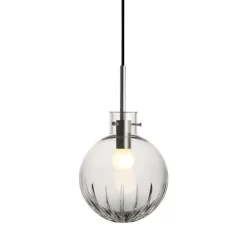Taklamper|Lamper Fra Hadeland Glassverk>HADELAND GLASSVERK Krystallkule Taklampe Stor Stjerne Klar