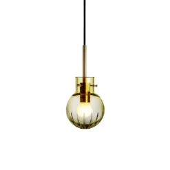Taklamper|Lamper Fra Hadeland Glassverk>HADELAND GLASSVERK Krystallkule Taklampe Stor Stjerne Oliven
