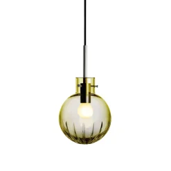 Taklamper|Lamper Fra Hadeland Glassverk>HADELAND GLASSVERK Krystallkule Taklampe Stor Stjerne Oliven