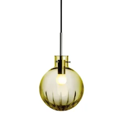 Taklamper|Lamper Fra Hadeland Glassverk>HADELAND GLASSVERK Krystallkule Taklampe Stor Stjerne Oliven