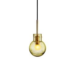 Lamper Fra Hadeland Glassverk|Taklamper>HADELAND GLASSVERK Krystallkule Taklampe Soda Oliven