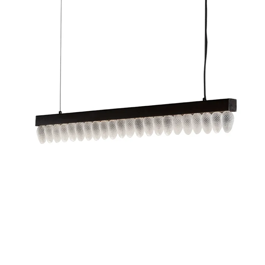 Taklamper|Lamper Fra Hadeland Glassverk>HADELAND GLASSVERK Krystallkongle Taklampe 1250mm