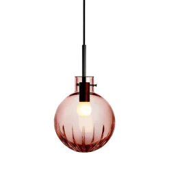 Taklamper|Lamper Fra Hadeland Glassverk>HADELAND GLASSVERK Krystallkule Taklampe Stor Stjerne Morgenrød
