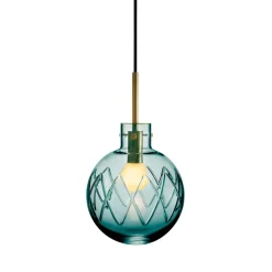 Taklamper|Lamper Fra Hadeland Glassverk>HADELAND GLASSVERK Krystallkule Lampe