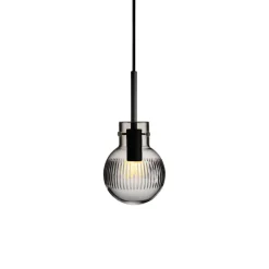 Taklamper|Lamper Fra Hadeland Glassverk>HADELAND GLASSVERK Krystallkule Taklampe Skjær Røkgrå