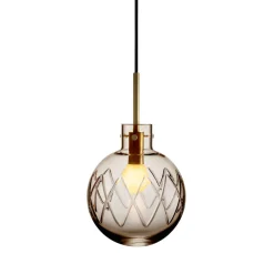 Taklamper|Lamper Fra Hadeland Glassverk>HADELAND GLASSVERK Krystallkule Taklampe