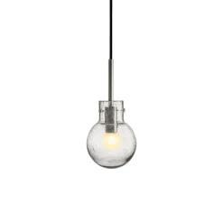 Taklamper|Lamper Fra Hadeland Glassverk>HADELAND GLASSVERK Krystallkule Taklampe Soda Klar