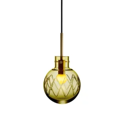 Taklamper|Lamper Fra Hadeland Glassverk>HADELAND GLASSVERK Krystallkule Taklampe