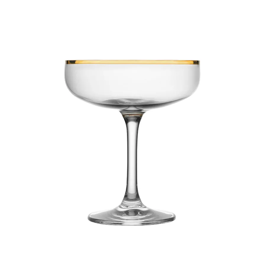 Champagne>HADELAND GLASSVERK Odyssè Cavaskål Gullkant 2stk 25cl