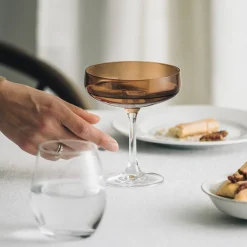 Champagne>HADELAND GLASSVERK Odyssé Cavaskål Kakao 25cl 2pk
