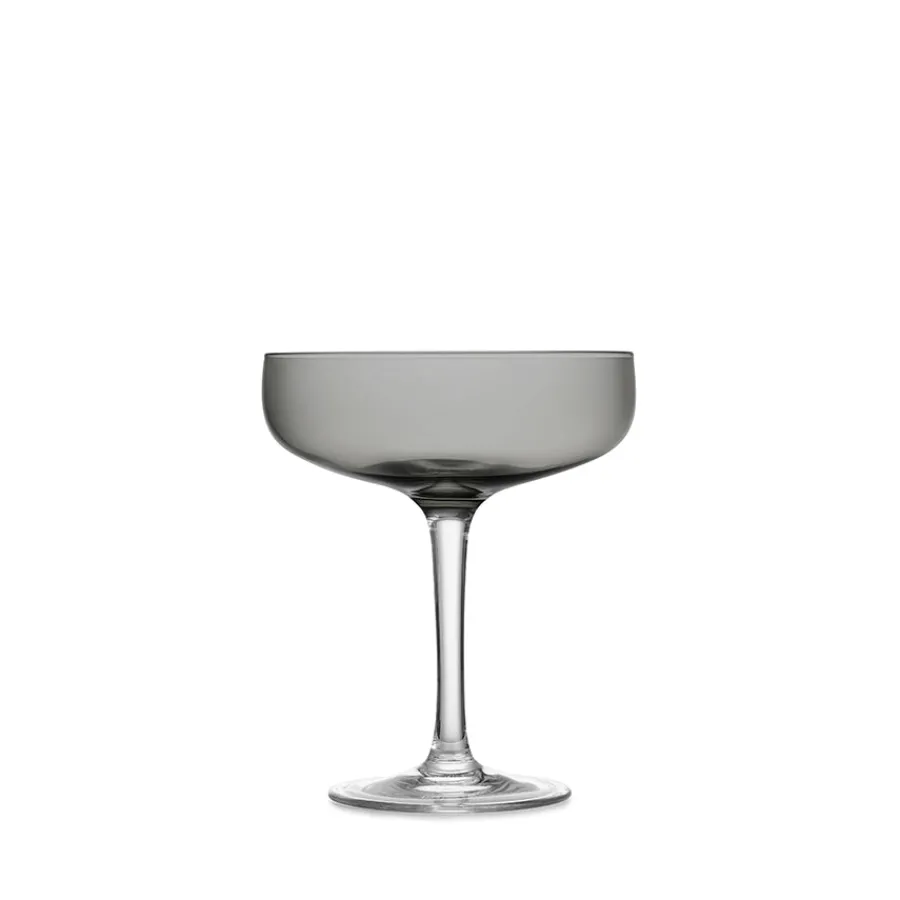 Champagne>HADELAND GLASSVERK Odyssé Cavaskål Røkgrå 25cl 2pk