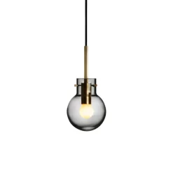 Taklamper|Lamper Fra Hadeland Glassverk>HADELAND GLASSVERK Røkgrå Taklampe